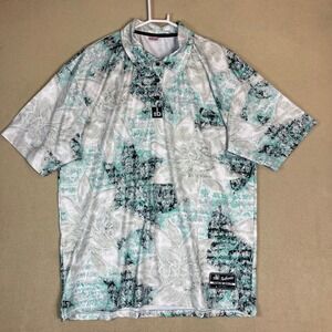 OB Golf Authentic Premium Quality Floral‎ Golf Polo Shirt Mens XL Multicolor